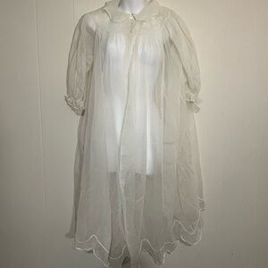 VTG shadow line nylon sheer robe